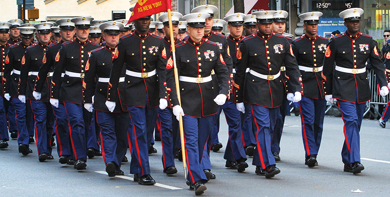 Veterans' Day : Parade : New York City : USA : Richard Moore : Journalist : Photographer :